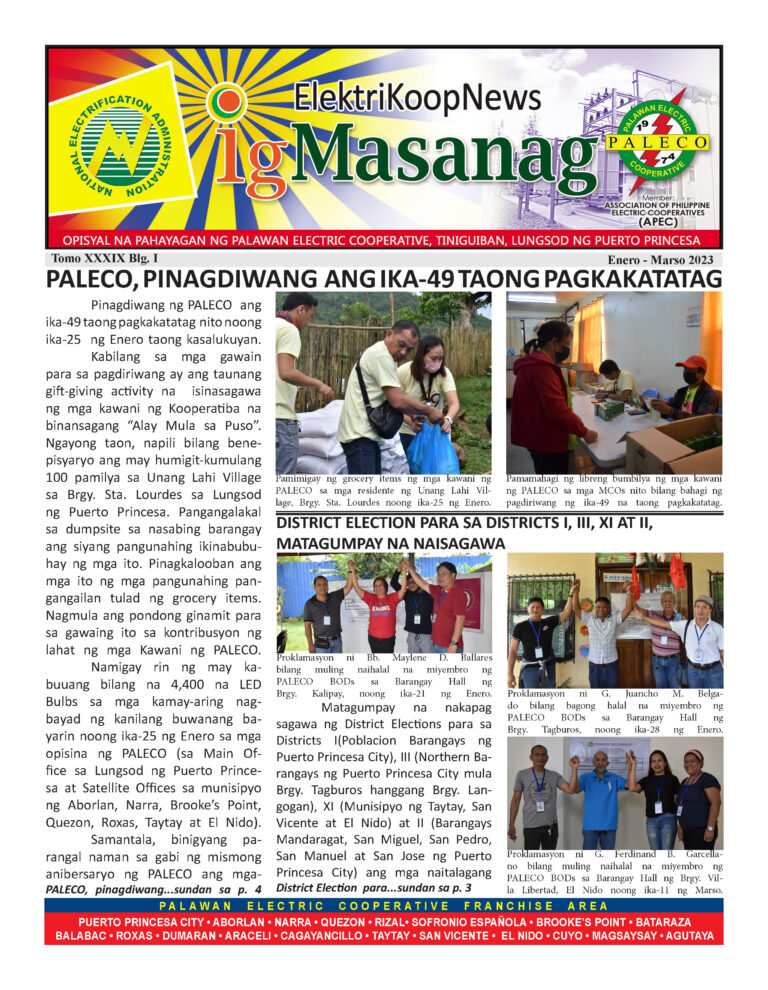 IG MASANAG – 1ST QUARTER 2023