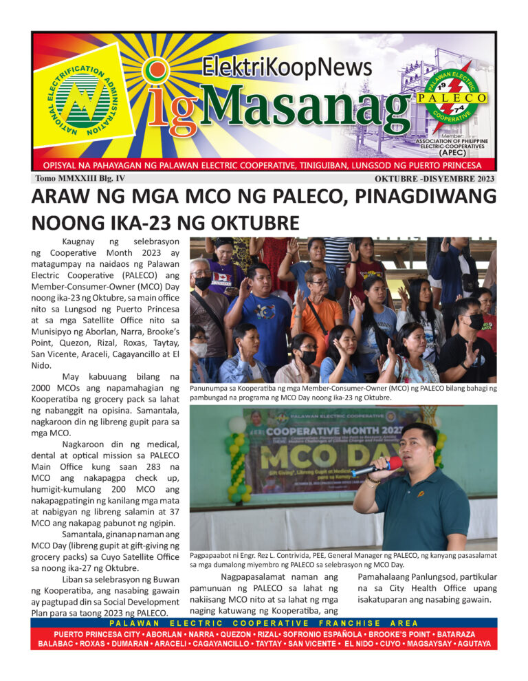 IG MASANAG – 4TH QUARTER 2023