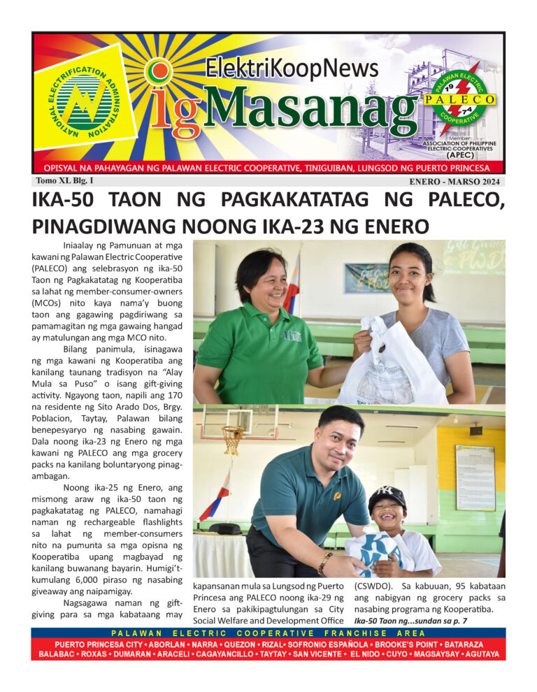 IG MASANAG – 1ST QUARTER 2024