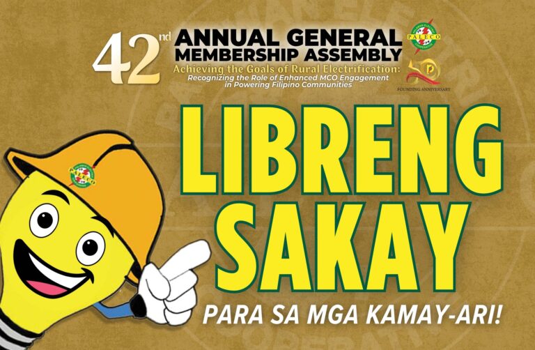 LIBRENG SAKAY KAUGNAY NG ATING 42ND ANNUAL GENERAL MEMBERSHIP ASSEMBLY