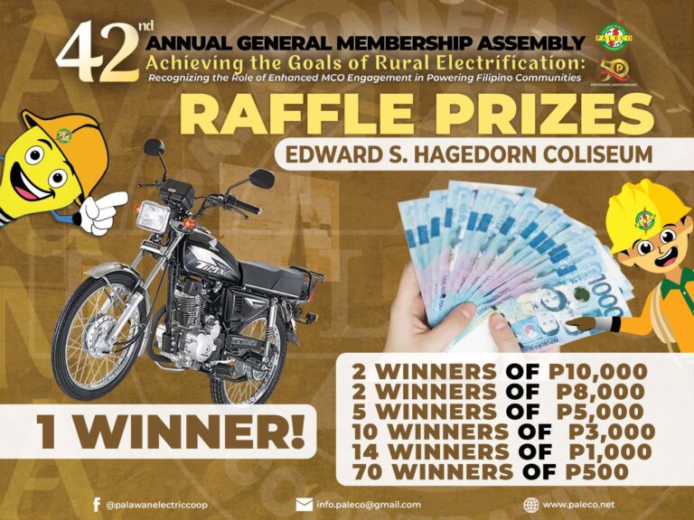 42ND ANNUAL GENERAL MEMBERSHIP ASSEMBLY RAFFLE