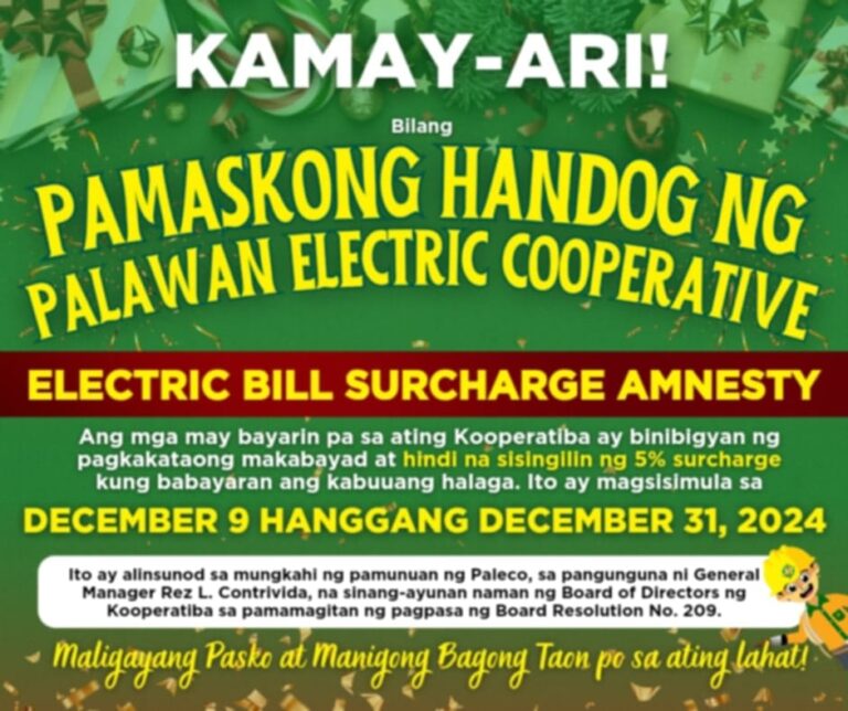 PABATID: ELECTRIC BILL SURCHARGE AMNESTY