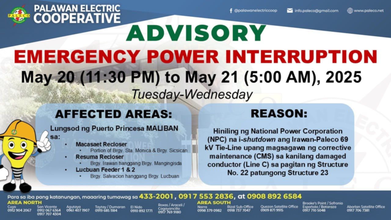 Emergency Power Interruption [May 21, 2025]