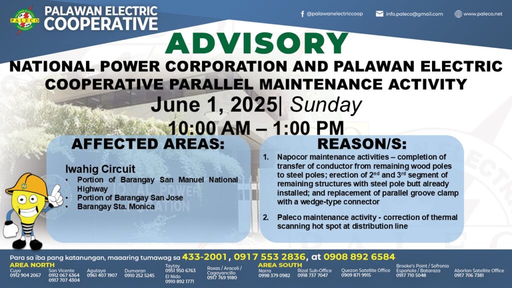 Scheduled Power Interruption [June 01, 2025]