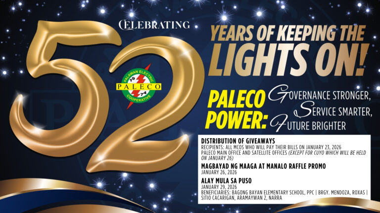 PALECO marks 52 years of keeping the lights on! ⚡
