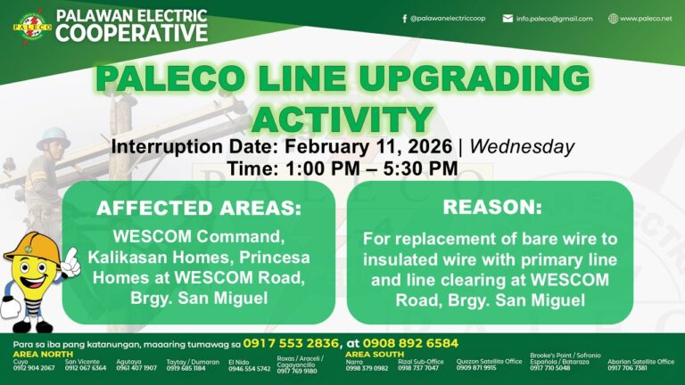 Scheduled Power Interruption [February 11, 2026]