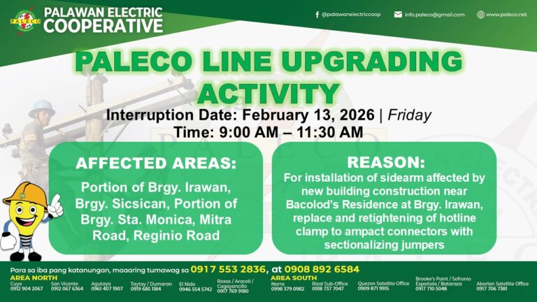 Scheduled Power Interruption [February 13, 2026]