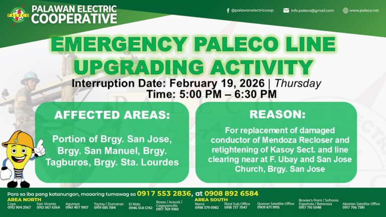 Scheduled Power Interruption [February 19, 2026]