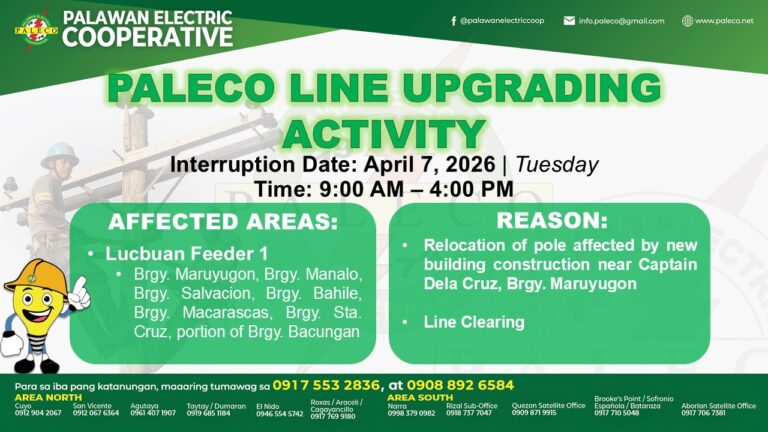 Scheduled Power Interruption [April 7, 2026]