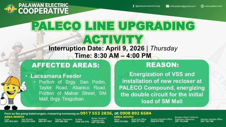 Scheduled Power Interruption [April 9, 2026]