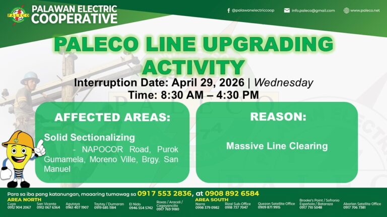 Scheduled Power Interruption [April 29, 2026]