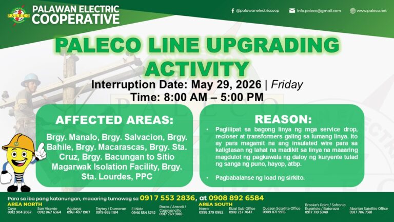 Scheduled Power Interruption [May 29, 2026]