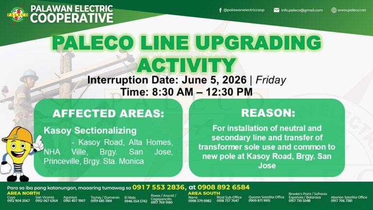 Scheduled Power Interruption [June 5, 2026]