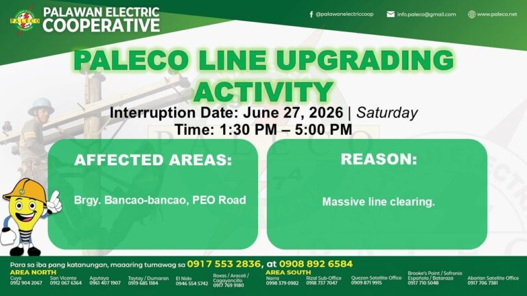 Scheduled Power Interruption [June 27, 2026]