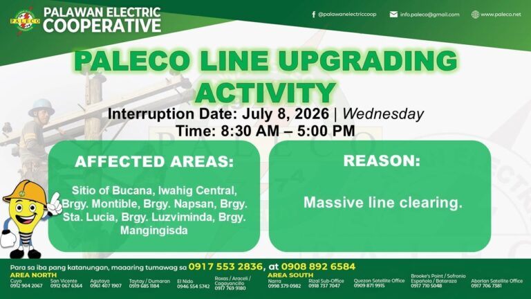 Scheduled Power Interruption [July 8, 2026]