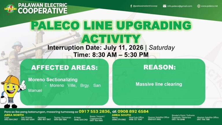 Scheduled Power Interruption [July 11, 2026]