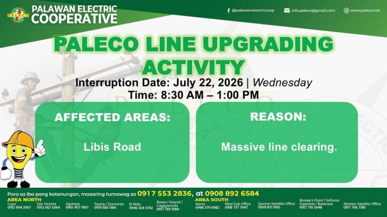 Scheduled Power Interruption [July 22, 2026]