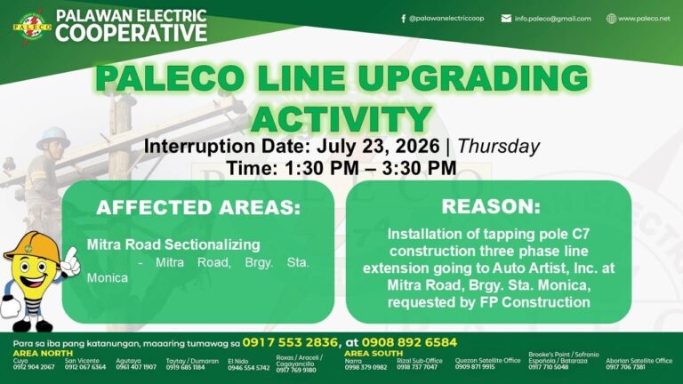 Scheduled Power Interruption [July 23, 2026]