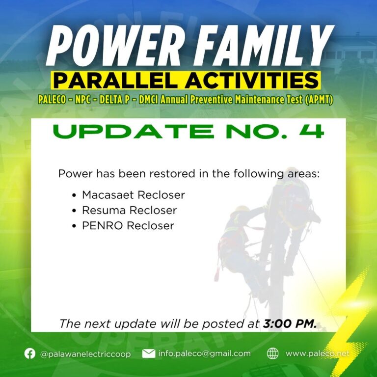 Power Family Parallel Activities – Update No. 4