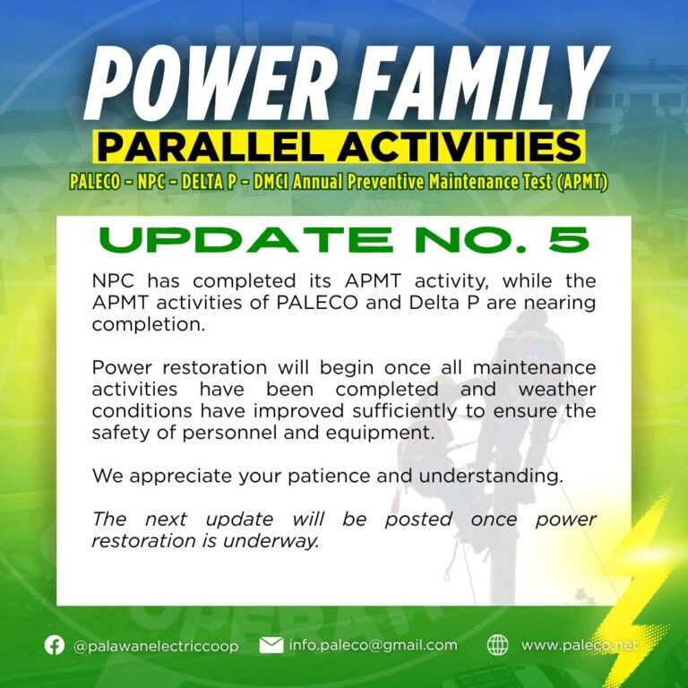 Power Family Parallel Activities – Update No. 5