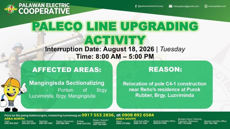 Scheduled Power Interruption [August 18, 2026]