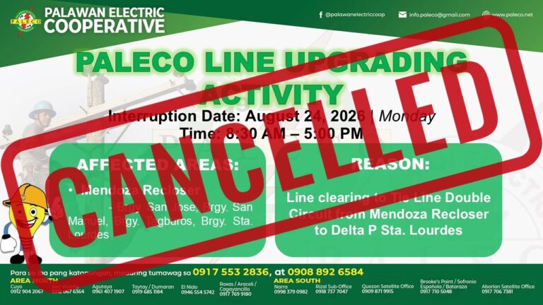 Scheduled Power Interruption [August 24, 2026]
