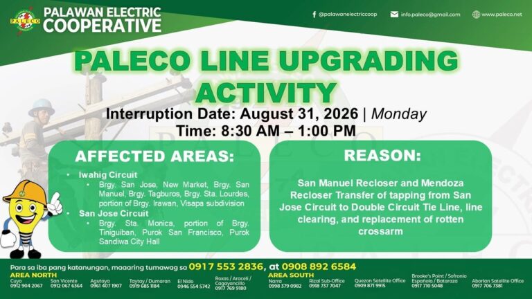 Scheduled Power Interruption [August 31, 2026]