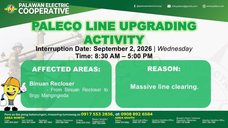 Scheduled Power Interruption [September 2, 2026]