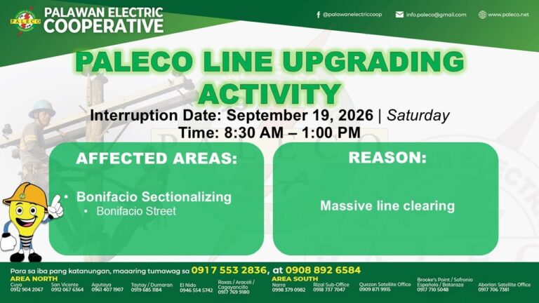 Scheduled Power Interruption [September 19, 2026]