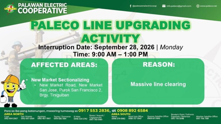 Scheduled Power Interruption [September 28, 2026]
