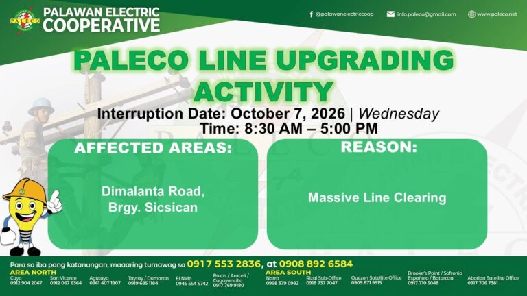 Scheduled Power Interruption [October 7, 2026]