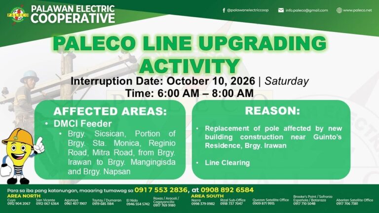 Scheduled Power Interruption [October 10, 2026]